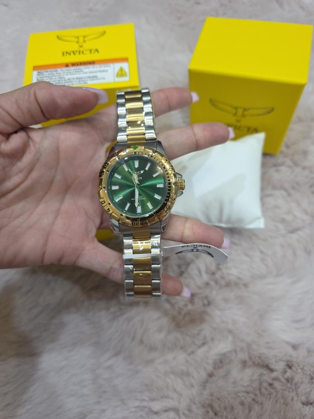 Invicta Specialty I 69038 Men’s Green Dial Two-Tone Watch NWT